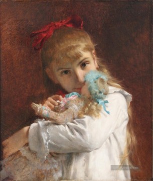 eine neue Puppe Akademischer Klassizismus Pierre Auguste Cot Ölgemälde